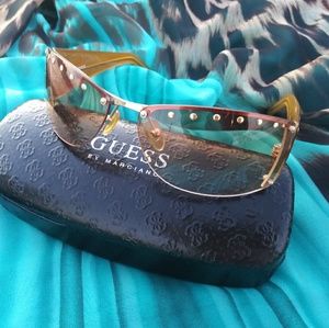 Guess by Marciano Women's Brown w/ Gold Sunglasses